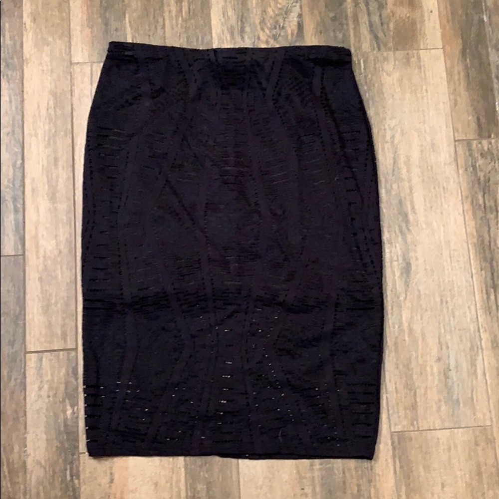 Black pencil skirt